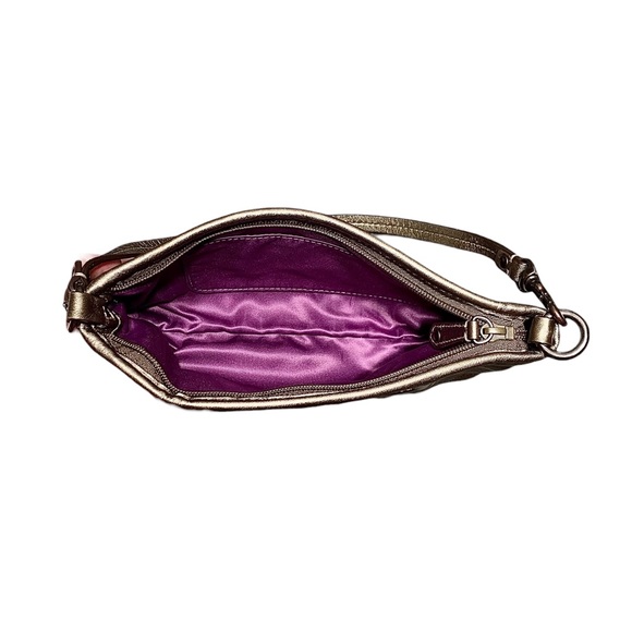 COACH Madison Convertible Handbag/ Wristlet in Metallic Gold.
Flawless. - Picture 5 of 5